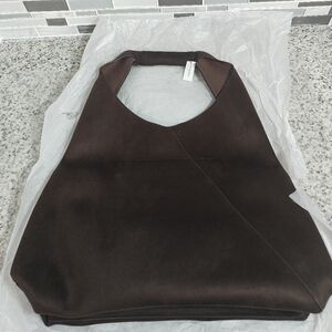 NEW Banana republic Vegan Leather Slouchy Tote (Chocolate Brown)